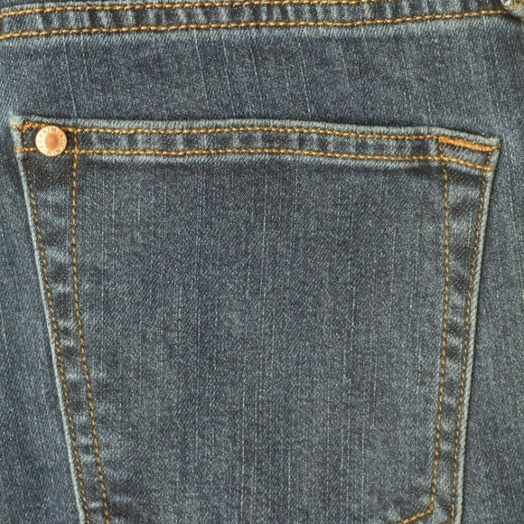 H&M Size 29 Womens SKINNY COUPE MOULANTE Button Fly Dark Wash STRETCH Blue Jeans - Picture 4 of 8